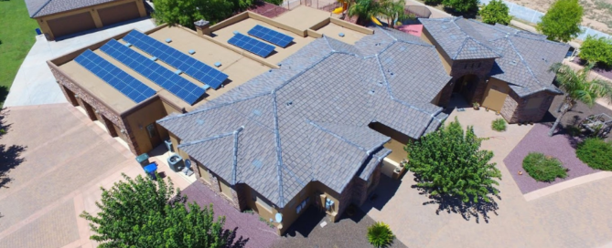 Solar Panels on top of home