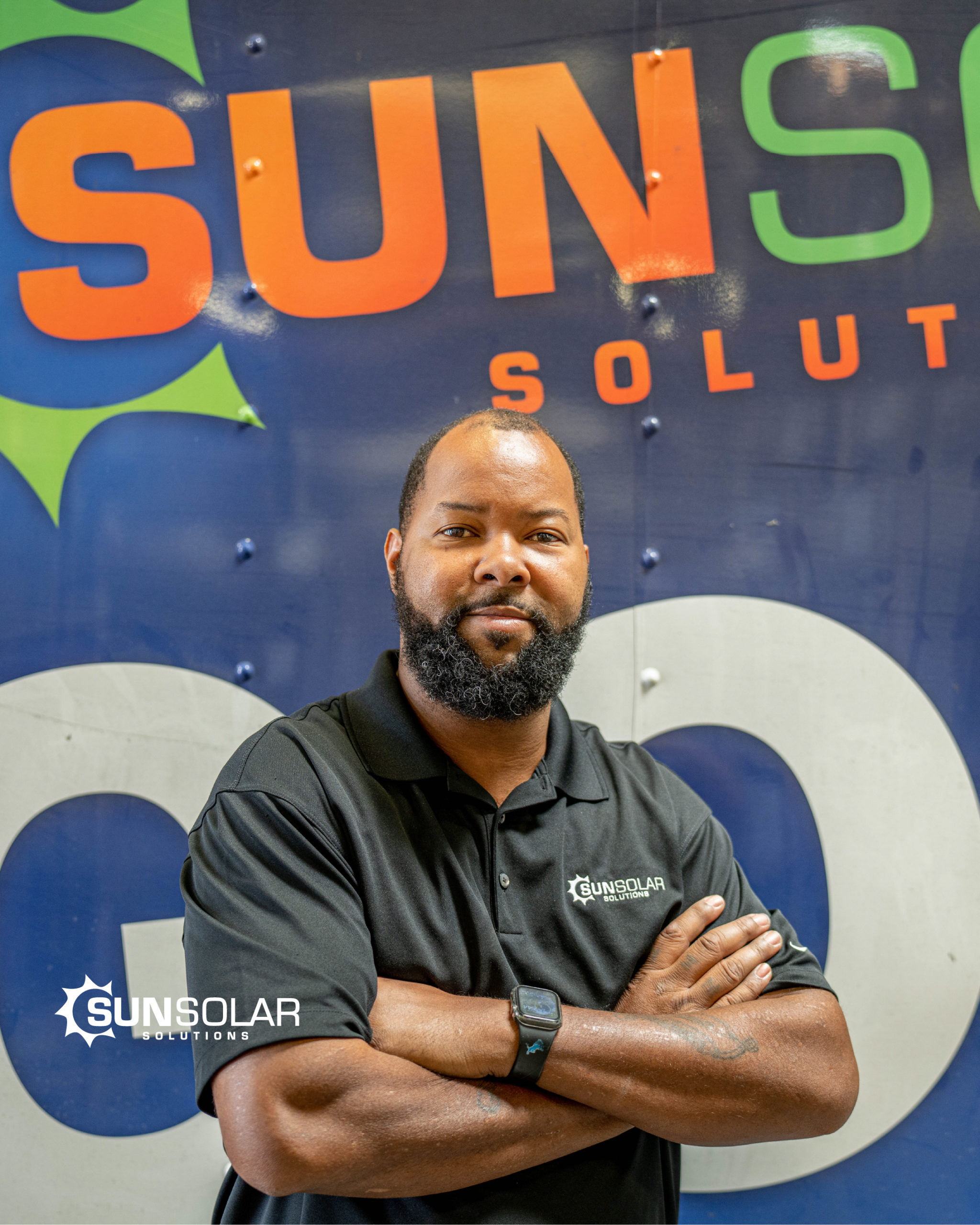 SUNSOLAR SOLUTIONS Employee Posing In Front Of Truck
