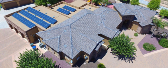 SUNSOLAR solar array on a home.