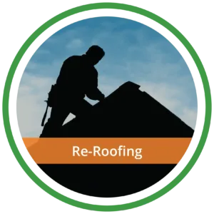 Re-roofing services by SUNSOLAR SOLUTIONS, ensuring roof readiness for solar panel installation and optimal energy efficiency.