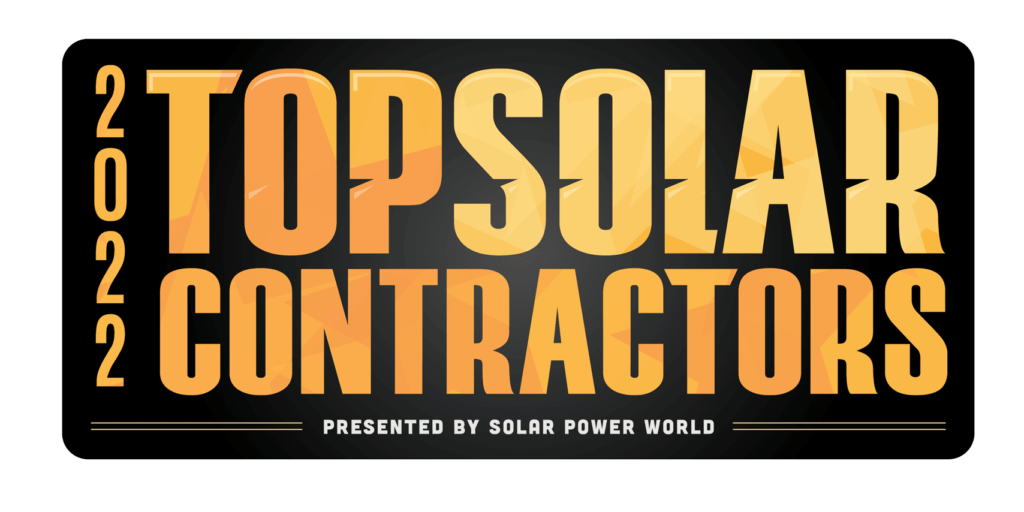 top solar contractor badge